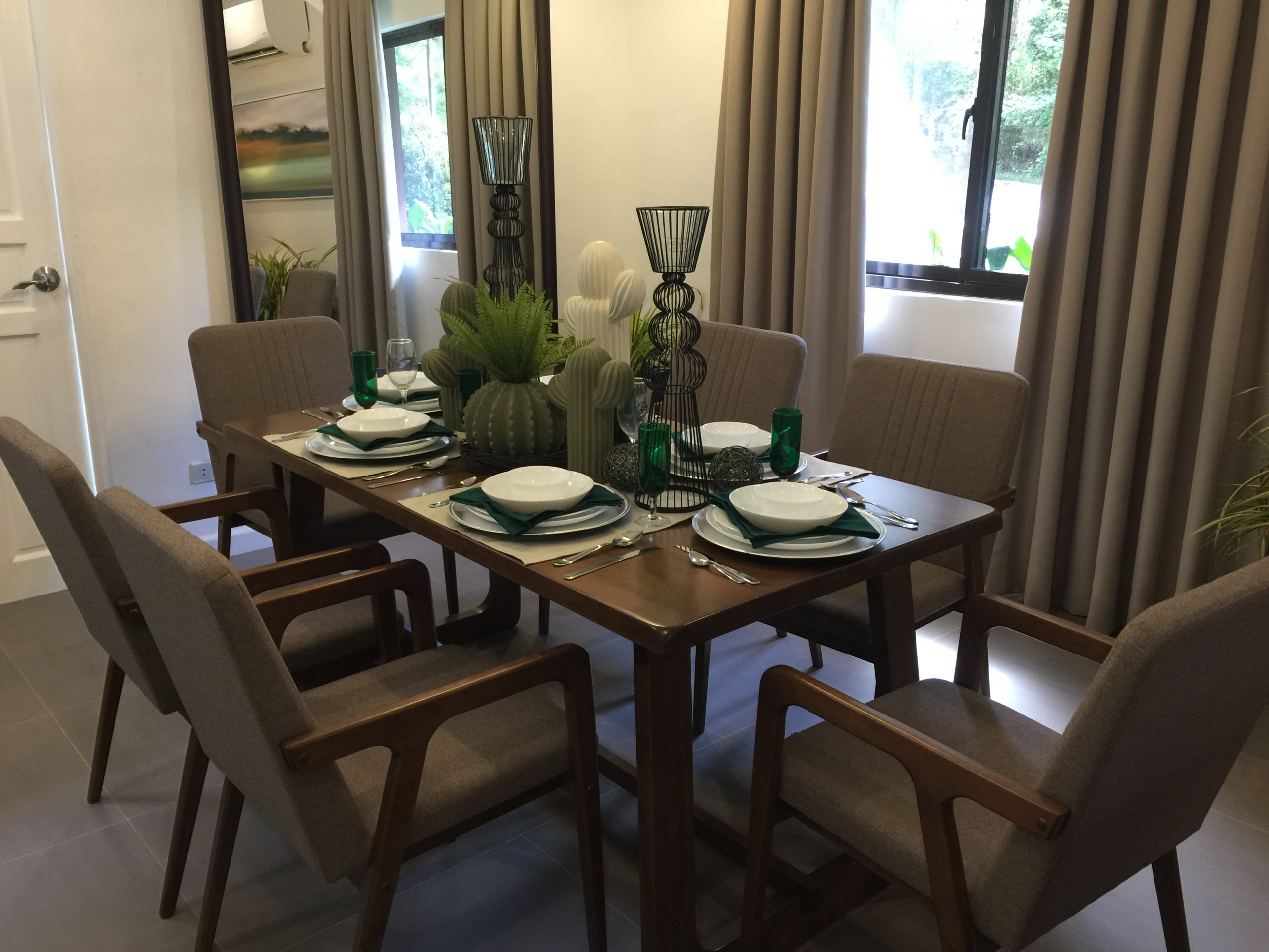 Dining area on the ground floor of Chatelard