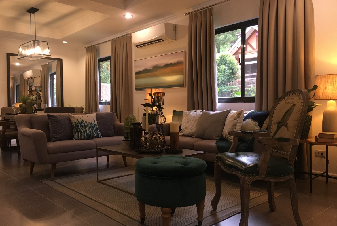 Living Room interior in Chatelard Luxury Home