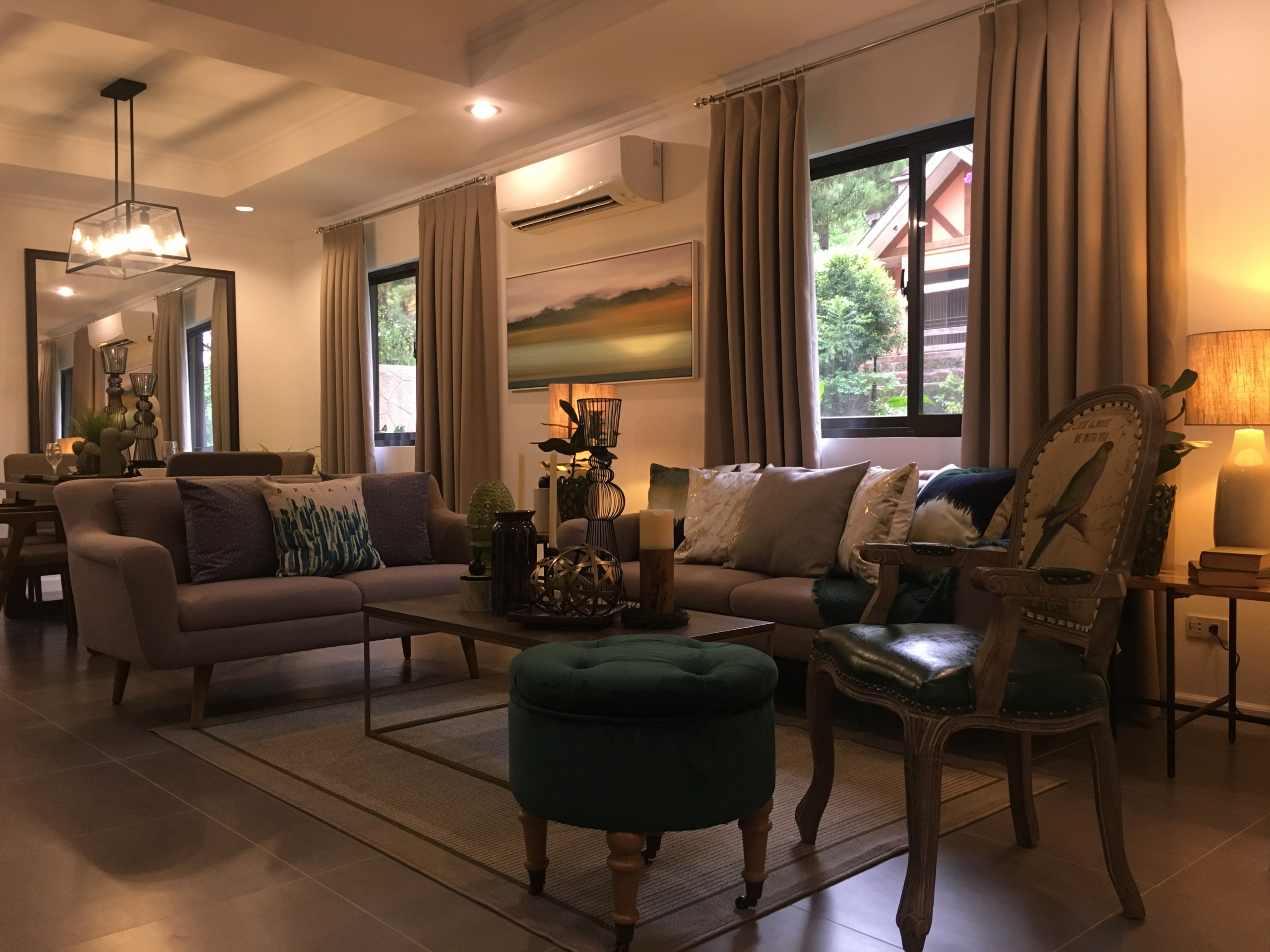 Living Room interior in Chatelard Luxury Home