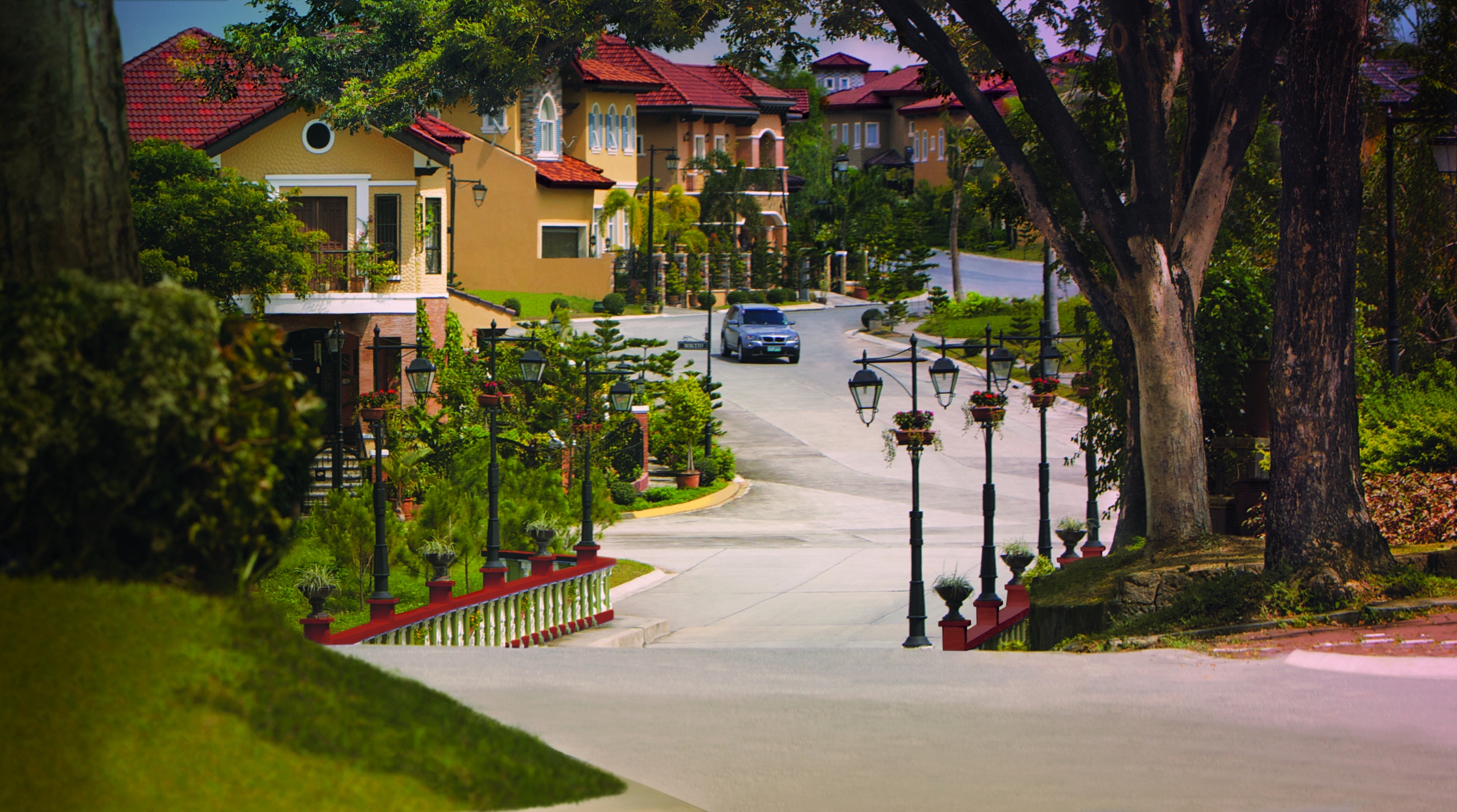 Roads inside the Italian-inspired community of Portofino