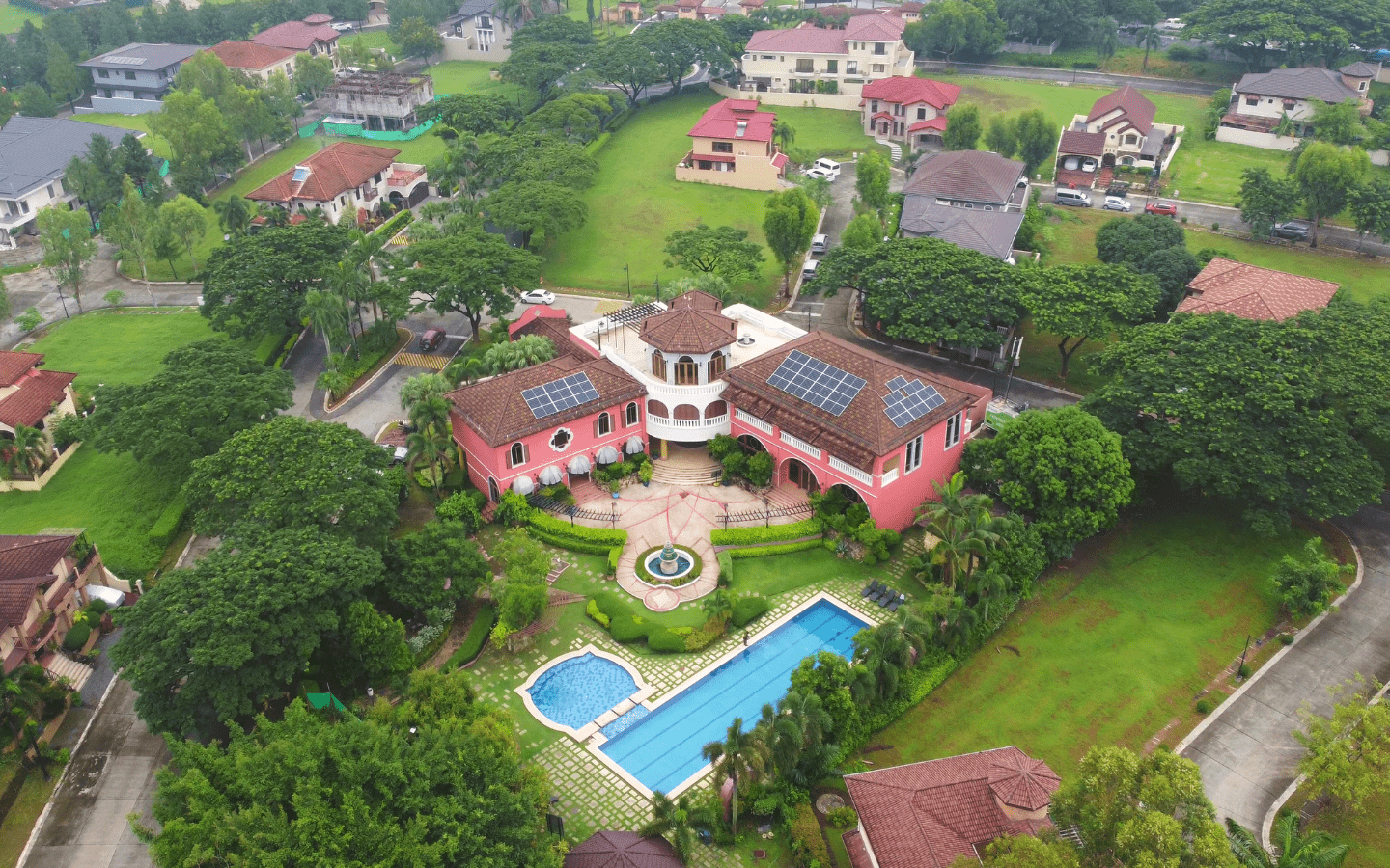 Areal shot of the world-class community of Portofino